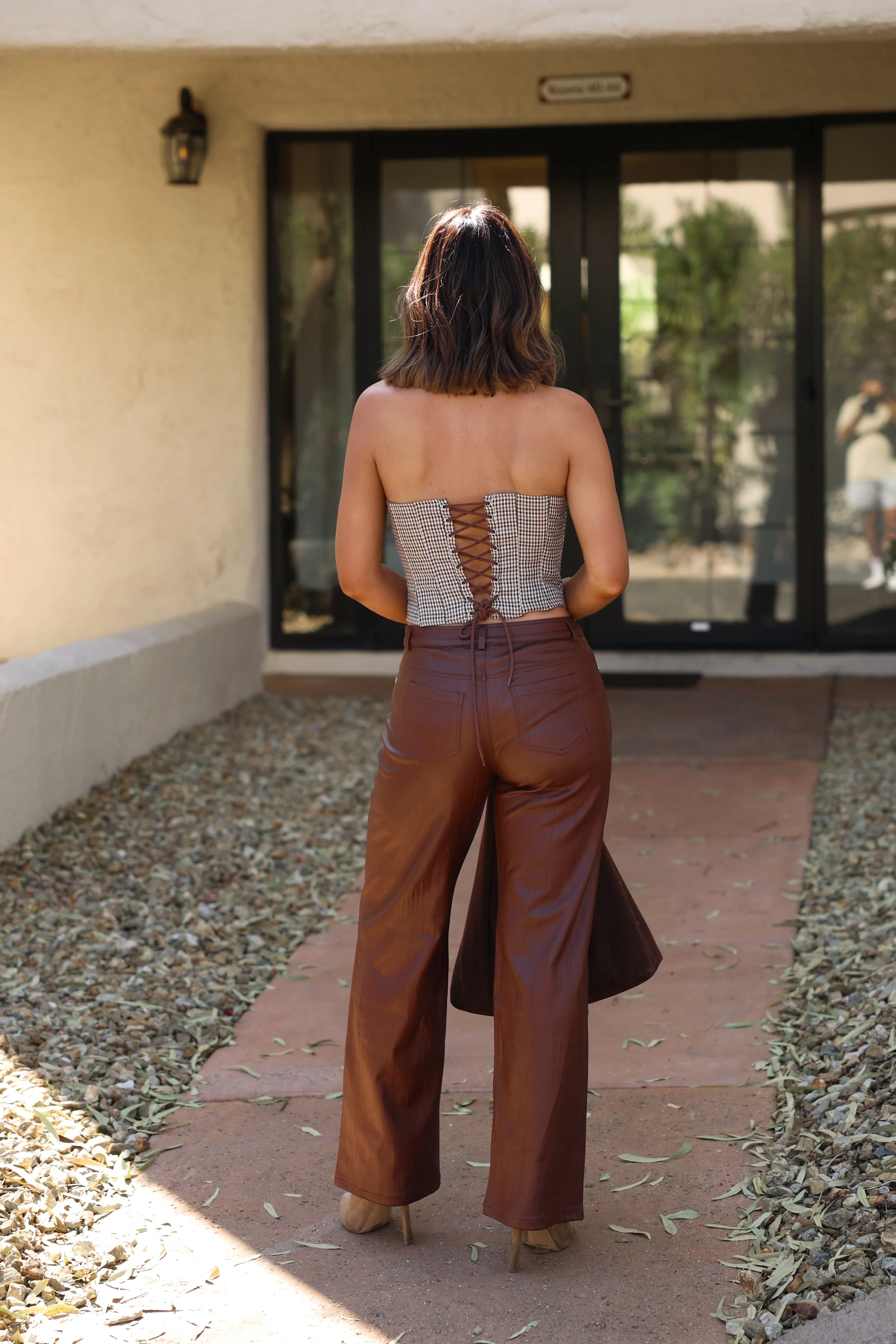 In Control Faux Leather Pants